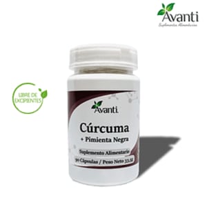 Curcuma + Pimienta Negra 90 caps. Avanti